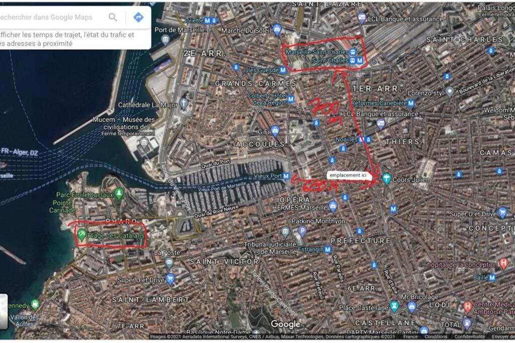 le T3 à 600mètre du vieux port proche de la gare Apartamento Marselha Exterior foto